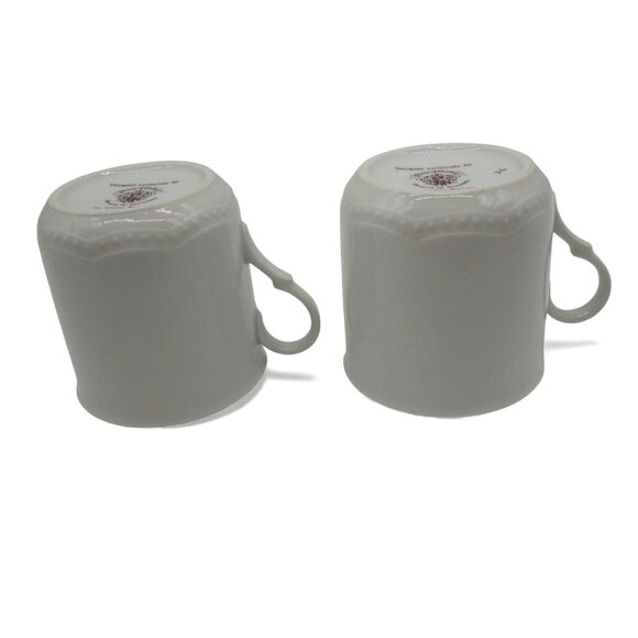 House of GOEBEL Silver Anniversary Audrey Walters Porcelain Mug Set 1970s VTG - Picture 7 of 10